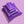 Purple compostable HEROPACK mailers in 5 sizes stacked- xs, s, m, l, xl