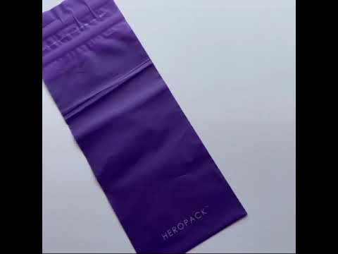 Extra small HEROPACK compostable mailers in all colours - how to use video 