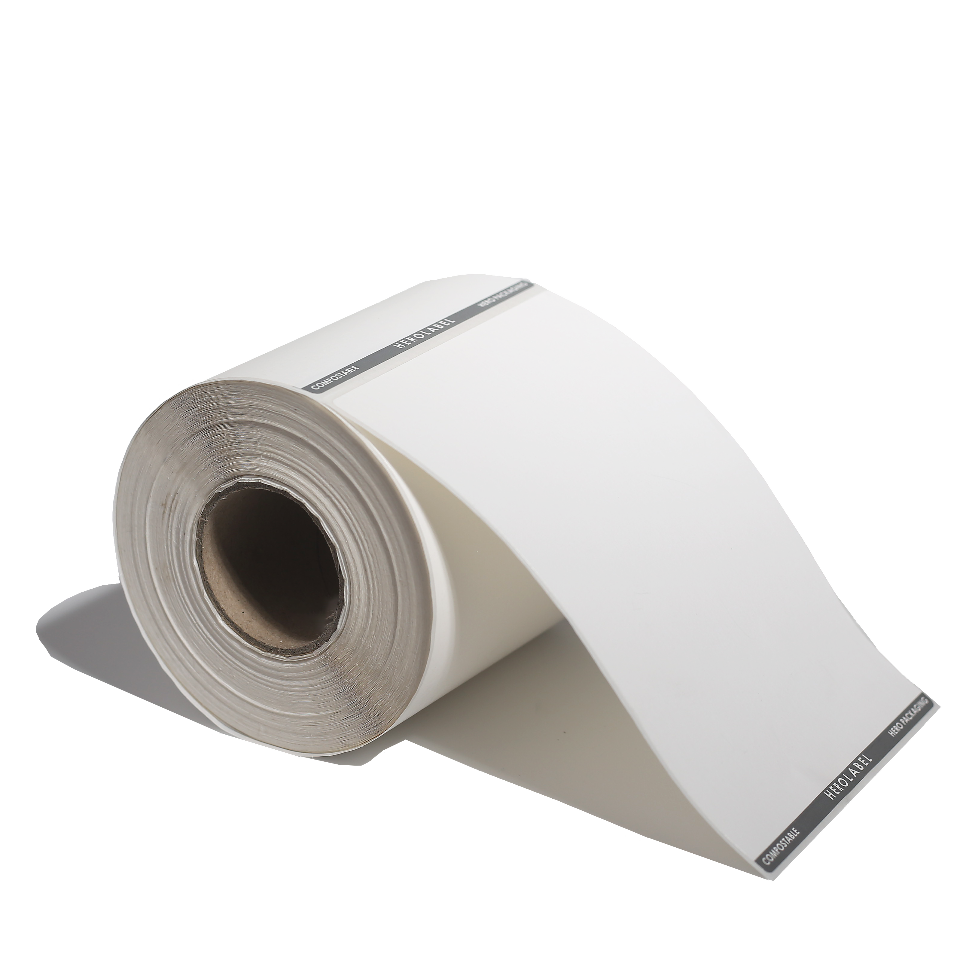 Compstable Packaging Labels Compostable Shipping Labels on Rolls | Hero Packaging